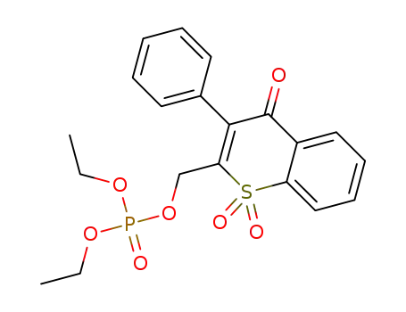 (1,1-dioxido-4-oxo-3-phenyl-4H-thiochromen-2-yl)methyl diethyl phosphate