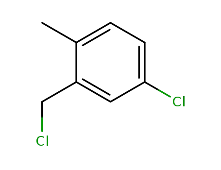 Molecular Structure of 34060-72-5 (Benzene, 4-chloro-2-(chloromethyl)-1-methyl-)