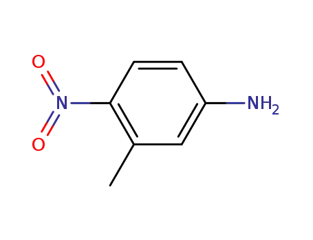 Molecular Structure of 611-05-2 (3-Methyl-4-nitroaniline)