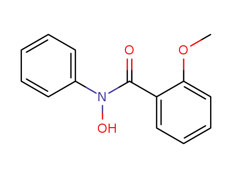Molecular Structure of 34661-16-0 (Benzamide, N-hydroxy-2-methoxy-N-phenyl-)