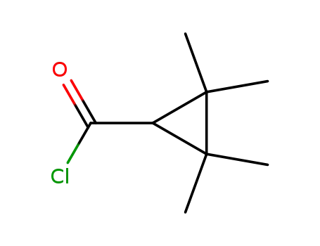 Molecular Structure of 24303-61-5 (2，2，3，3-tetramethyl cyclopropane carboxynyl chloride)