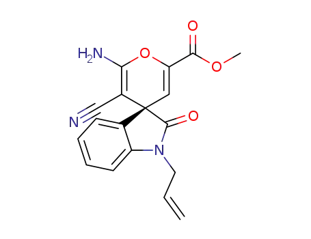 (R)-methyl 1-allyl-2'-amino-3'-cyano-2-oxospiro[indoline-3,4'-pyran]-6'-carboxylate