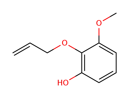 Molecular Structure of 71186-63-5 (Phenol, 3-methoxy-2-(2-propenyloxy)-)