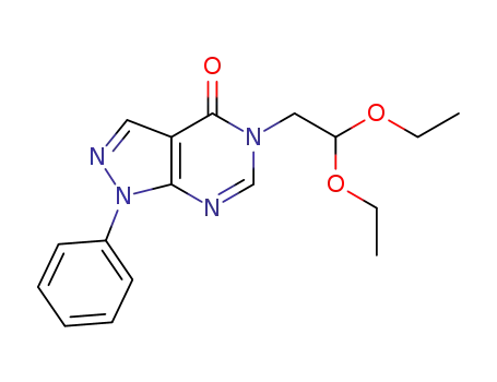 5-(2,2-diethoxyethyl)-1-phenyl-1H-pyrazolo-[3,4-d]pyrimidin-4(5H)-one