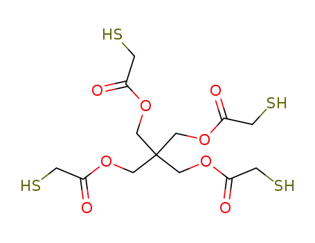 Molecular Structure of 10193-99-4 (Pentaerythritol tetrakis(2-mercaptoacetate))