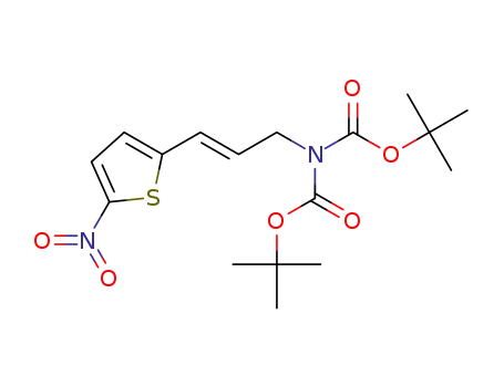 (E)-N,N-bis(tert-butoxycarbonyl)-3-(5-nitrothiophen-2-yl)prop-2-en-1-amine