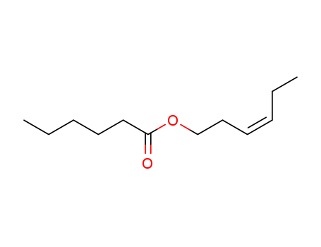 31501-11-8,cis-3-Hexenyl hexanoate,Hexanoicacid, (3Z)-3-hexenyl ester (9CI);Hexanoic acid, 3-hexenyl ester, (Z)- (8CI);(Z)-3-Hexen-1-yl hexanoate;(Z)-3-Hexenyl hexanoate;cis-3-Hexen-1-yl caproate;cis-3-Hexenyl hexanoate;cis-Hex-3-en-1-yl hexanoate;