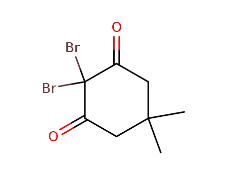 Molecular Structure of 21428-65-9 (1,3-Cyclohexanedione, 2,2-dibromo-5,5-dimethyl-)