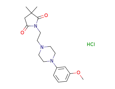 1-{2-[4-(3-methoxyphenyl)piperazin-1-yl]ethyl}-3,3-dimethylpyrrolidine-2,5-dione monohydrochloride
