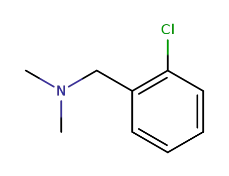 Molecular Structure of 10175-31-2 (BenzeneMethanaMine, 2-chloro-N,N-diMethyl-)