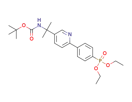tert-butyl 2-(6-(4-(diethoxyphosphoryl)phenyl)pyridin-3-yl)propan-2-ylcarbamate