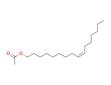 Molecular Structure of 34010-20-3 (CIS-9-HEXADECENYL ACETATE)