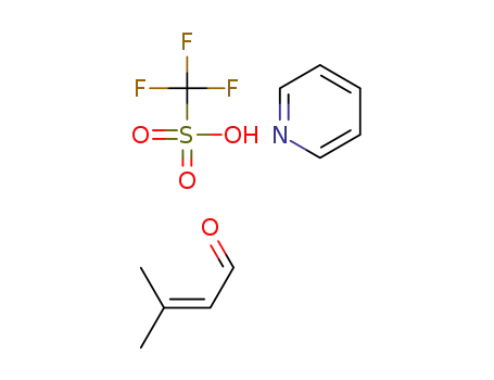 3-methylbut-2-enal, pyridinium trifluoromethanesulfonate