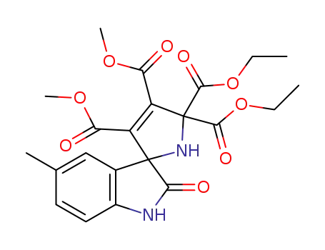5',5'-diethyl 3',4'-dimethyl 5-methyl-2-oxospiro[indoline-3,2'-pyrrole]-3',4',5',5'(1'H)-tetracarboxylate