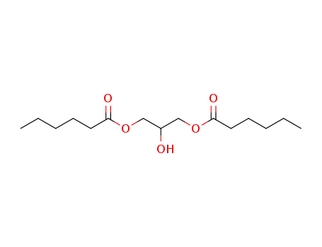 hexanoic acid 3-hexanoyloxy-2-hydroxypropyl ester