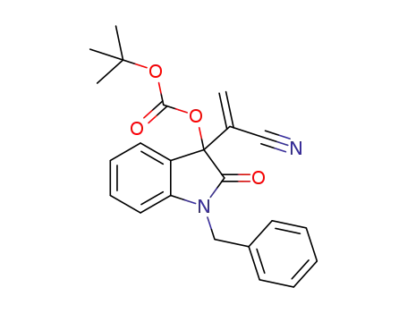 1-benzyl-3-(1-cyanovinyl)-2-oxoindolin-3-yl tert-butyl carbonate