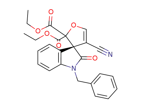 diethyl 1'-benzyl-4-cyano-2'-oxo-2H-spiro[furan-3,3'-indoline]-2,2-dicarboxylate