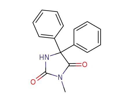 Molecular Structure of 4224-00-4 (3-Methyl-5,5-diphenylhydantoin)