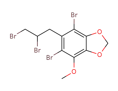 4,6-dibromo-5-(2,3-dibromo-propyl)-7-methoxy-benzo[1,3]dioxole