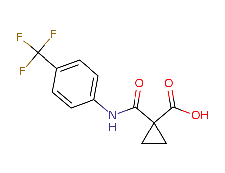 1-((4-(trifluoromethyl)phenyl)carbamoyl)cyclopropane-1-carboxylic acid