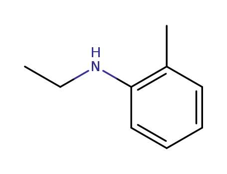 Molecular Structure of 94-68-8 (2-Ethylaminotoluene)