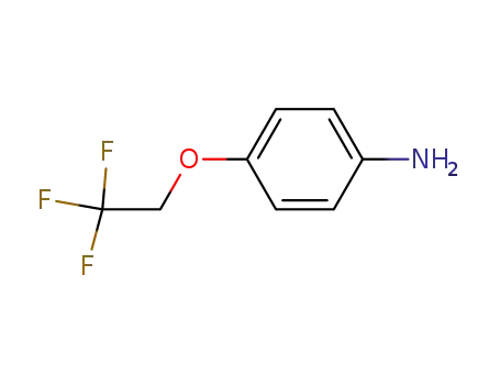 Molecular Structure of 57946-61-9 (4-(2,2,2-Trifluoroethoxy)aniline)