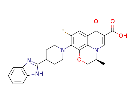 (S)-10-(4-(1H-benzo[d]imidazol-2-yl)piperidin-1-yl)-9-fluoro-3-methyl-7-oxo-3,7-dihydro-2H-[1,4] oxazino[2,3,4-ij]quinoline-6-carboxylic acid