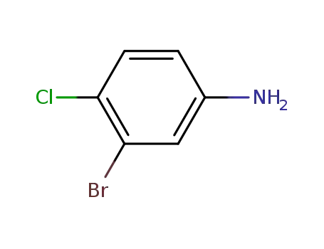 Molecular Structure of 823-54-1 (3-BROMO-4-CHLOROANILINE)