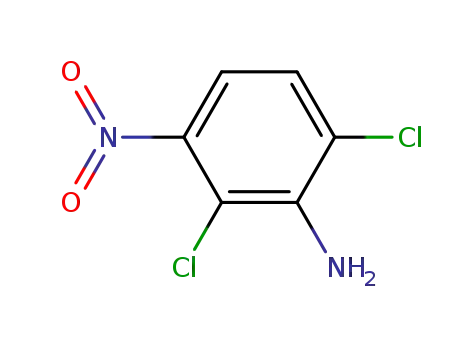 Molecular Structure of 13785-48-3 (2,6-Dichloro-3-nitroaniline)