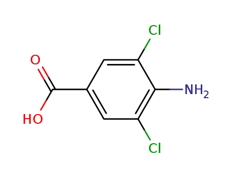 Molecular Structure of 56961-25-2 (4-AMINO-3,5-DICHLOROBENZOIC ACID)