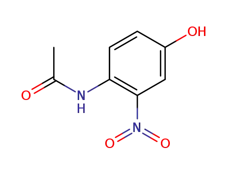 Molecular Structure of 7403-75-0 (3-NITRO-4-ACETAMIDOPHENOL)