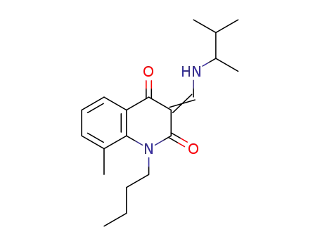 1-butyl-8-methyl-3-{[(3-methylbutan-2-yl)amino]-methylidene}quinoline-2,4(1H,3H)-dione