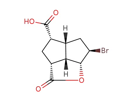 (+/-)-(2aα,2a1β,4α,4aβ,6β,6aα)-6-bromo-2-oxooctahydro-2H-pentaleno[1,6-bc]furan-4-carboxylic acid