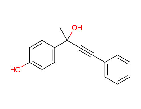 4-(2-hydroxy-4-phenylbut-3-yn-2-yl)phenol
