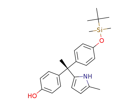 (R)-4-(1-(4-((tert-butyldimethylsilyl)oxy)phenyl)-1-(5-methyl-1H-pyrrol-2-yl)ethyl)phenol