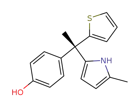 (S)-4-(1-(5-methyl-1H-pyrrol-2-yl)-1-(thiophen-2-yl)ethyl)phenol