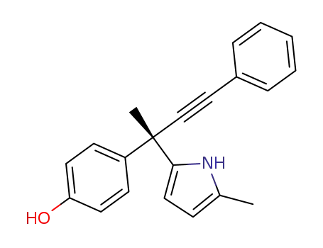 (R)-4-(2-(5-methyl-1H-pyrrol-2-yl)-4-phenylbut-3-yn-2-yl)phenol