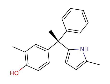 (S)-2-methyl-4-(1-(5-methyl-1H-pyrrol-2-yl)-1-phenylethyl)phenol