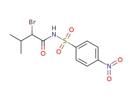 2-bromo-3-methyl-N-[(4-nitrophenyl)sulfonyl]butanamide