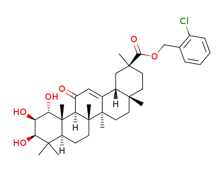 2-chlorobenzyl 1α,2β,3β-trihydroxy-11-oxo-18β-olean-12-en-30-oate