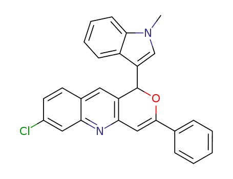 7-chloro-1-(1-methyl-1H-indol-3-yl)-3-phenyl-1H-pyrano[4,3-b]quinoline