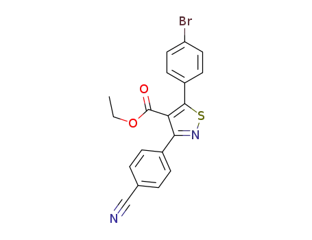 ethyl 5-(4-bromophenyl)-3-(4-cyanophenyl)isothiazole-4-carboxylate