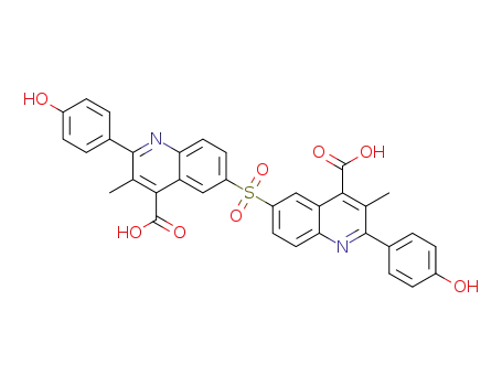 6-[4-carboxy-2-(4-hydroxyphenyl)-3-methylquinolin-6-ylsulfonyl]-2-(4-hydroxyphenyl)-3-methylquinoline-4-carboxylic acid