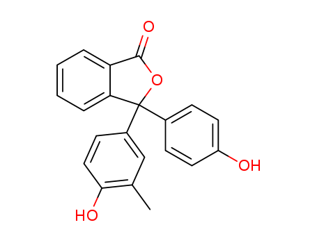 1(3H)-Isobenzofuranone, 3-(4-hydroxy-3-methylphenyl)-3-(4-hydroxyphenyl)-