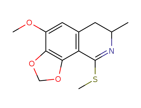 4-mMethoxy-7-methyl-9-methylsulfanyl-6,7-dihydro-2H-[1,3]dioxolo[4,5-h]isoquinoline