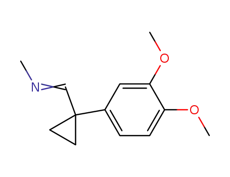 Molecular Structure of 20802-17-9 (Methanamine, N-[[1-(3,4-dimethoxyphenyl)cyclopropyl]methylene]-)