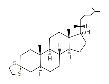 5α-cholestan-3-one ethanediyl S,S-acetal