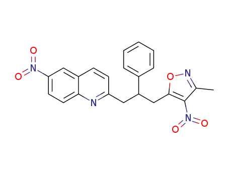 3-methyl-4-nitro-5-(3-(6-nitroquinolin-2-yl)-2-phenylpropyl)isoxazole