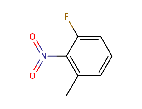 Molecular Structure of 3013-27-2 (3-FLUORO-2-NITROTOLUENE)