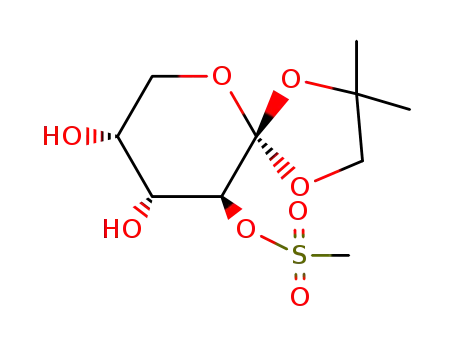 O1,O2-isopropylidene-O3-methanesulfonyl-β-D-fructopyranose